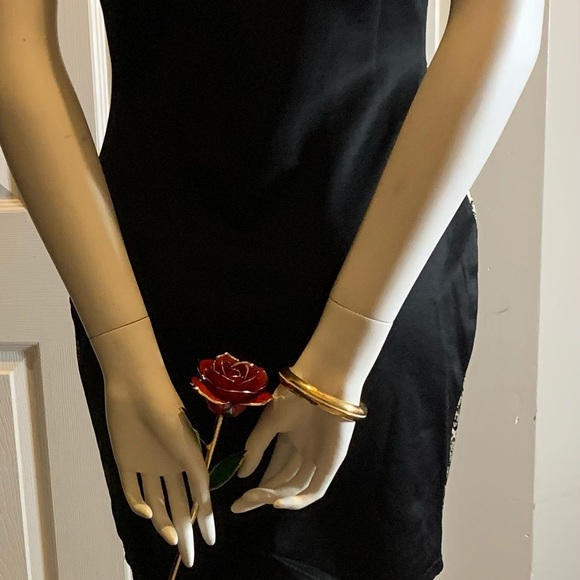 New !! Black gold  dress . - Picture 4 of 6